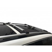 Поперечины на рейлинги (2 шт, алюминий) Серый для Mercedes GL/GLS сlass X166