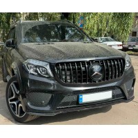 Передняя эмблема под стеклом, черная окантовка a0008880111 (для GLS) для Mercedes GL/GLS сlass X166
