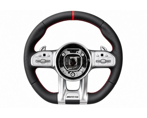 Руль AMG 2018-Style (черный -2026 красный, 3pin) для Mercedes GL/GLS class X166 2012-2019 гг