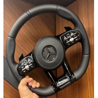 Руль AMG 2018-Style (черный -2026 черные кнопки, 3pin) для Mercedes GL/GLS class X166 2012-2019 гг