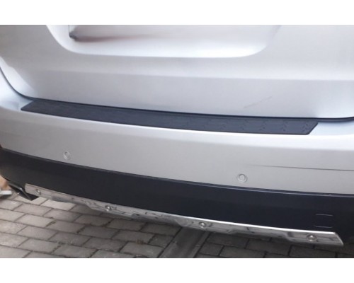 Накладка на задний бампер DPT V-2 (ABS) (90см, черный мат) для Mercedes GL сlass X164
