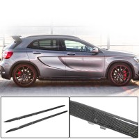 Бокові пороги (для GLA45 AMG 2013-2016, Карбон) для Mercedes GLA X156 рр