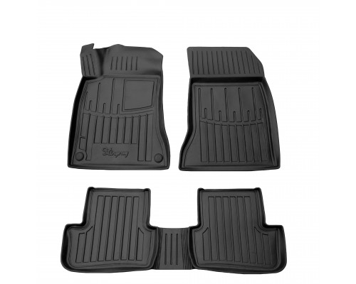 Резиновые коврики Stingray 3D (5 шт) для Mercedes GLA X156 2014-2019 гг