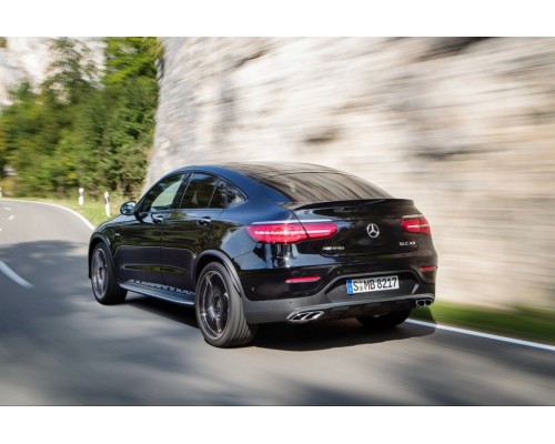 Задний диффузор с насадками (Дизайн AMG43) для Mercedes GLC coupe C253