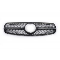 Передні грати 2015-2019 (Diamond Black) Без місця під камеру для Mercedes GLC coupe C253