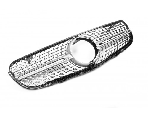 Передні грати 2015-2019 (Diamond Silver) Без місця під камеру для Mercedes GLC coupe C253