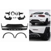 Задний диффузор с насадками Серебро (Дизайн AMG63 2020-2022) для Mercedes GLC coupe C253