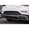 Задний диффузор с насадками Серебро (Дизайн AMG63 2020-2022) для Mercedes GLC coupe C253