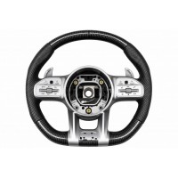 Кермо AMG 2018-Style (Карбон -2026 сірі кнопки, 4pin) для Mercedes GLC coupe C253 2016-2023 рр