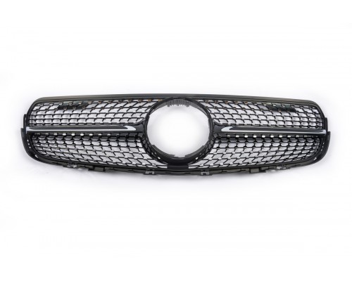 Передняя решетка Diamond Black (2015-2019) Без места под камеру для Mercedes GLC X253 - 73573-11