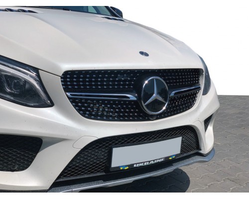 Тюнинг решетка радиатора (Diamond Black) С местом под камеру для Mercedes GLE coupe C292 2015-2019