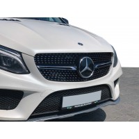 Тюнинг решетка радиатора (Diamond Black) Без камеры для Mercedes GLE coupe C292 2015-2019
