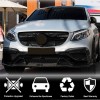 Накладки на передній бампер (для GLE63 AMG, Карбон) для Mercedes GLE coupe C292 2015-2019 рр