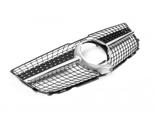 Передняя решетка Diamond Silver (2013-2015) для Mercedes GLK сlass X204 - 74141-11