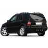 Накладка над номером (нерж) OmsaLine - Итальянская нержавейка для Mercedes ML W163 - 48633-11