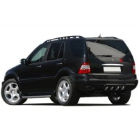 Накладка над номером (нерж) OmsaLine - Італійська нержавіюча сталь для Mercedes ML W163
