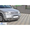 Mercedes ML W163 Кенгурятник (нерж.) - 50413-11