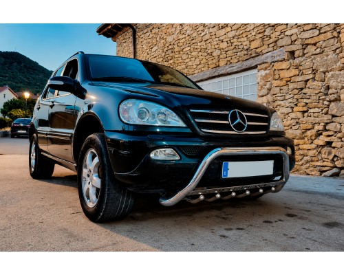 Кенгурятник WT004 (нержавейка) для Mercedes ML W163 1997-2005 гг