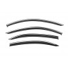 Ветровики с хромом Niken Luxury (Long, 4 шт) для Mercedes S-сlass W221