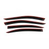 Ветровики с хромом Niken Luxury (Long, 4 шт) для Mercedes S-сlass W221