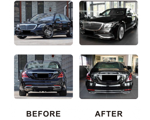 Комплект рестайлинга на Maybach (с оптикой) для Mercedes S-сlass W222