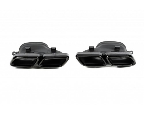 Насадки на выхлоп Black AMG S63 для Mercedes S-class W222 2013-2022 гг