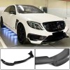 Накладка на передний бампер Lip (для S63 AMG 2014-2017, Карбон) для Mercedes S-class W222