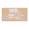 Mercedes Sprinter 1995-2006 (Tdi, 1995-2000) Накладки на панель (MERIC) Титан - 52551-11