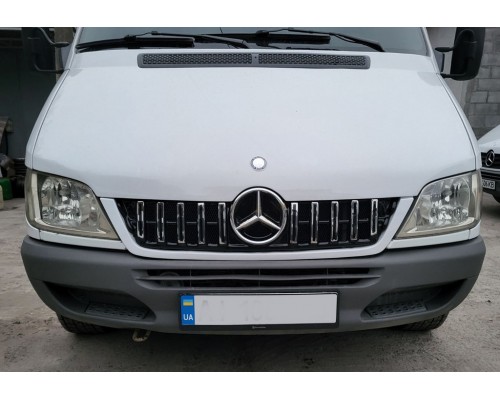 Передняя решетка GT Chrome Eco (CDI, 2002-2006 гг.) для Mercedes Sprinter W901/902/903/904/905