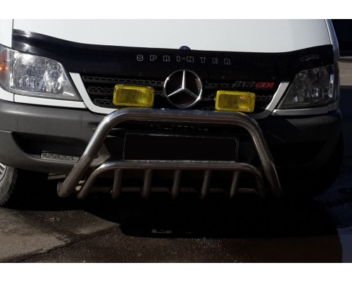 Кенгурятник WT002 (нерж.) для Mercedes Sprinter 1995-2006