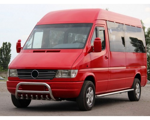 Кенгурятник WT008 (нерж.) для Mercedes Sprinter 1995-2006
