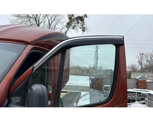 Ветровики (2 шт, EuroCap, Chrome) для Mercedes Sprinter W906 2006-2018 гг