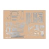 Накладки на панель (Meric, 40 деталей) Карбон для Mercedes Sprinter 2006-2018 - 52460-11