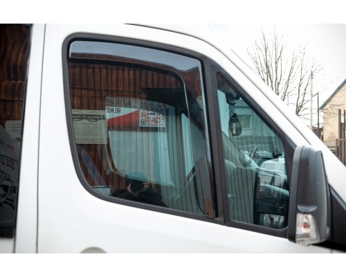 Ветровики вставные (полупрозрачные, 2 шт., Cagatay) для Mercedes Sprinter W906 2006-2018 гг