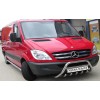 Кенгурятник WT003 (нерж.) 60мм, без напису для Mercedes Sprinter 2006-2018