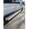 Бічні пороги DOT-Line (2 шт., алюм.) Середня база для Mercedes Sprinter 2006-2018 - 64103-11