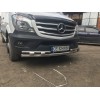 Передня нижня дуга Shark (нерж.) 2006-2013 для Mercedes Sprinter 2006-2018 - 56845-11