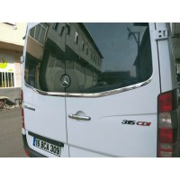 Кромка заднего стекла Carmos (2 шт, нерж) для Mercedes Sprinter W906 2006-2018 гг