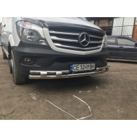 Передня нижня дуга Shark (нерж.) 2013-2021 для Mercedes Sprinter 2006-2018