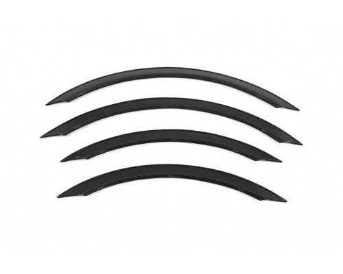 Накладки на арки (4 шт, чорні, нерж) для Mercedes Sprinter 2006-2018 - 79078-11