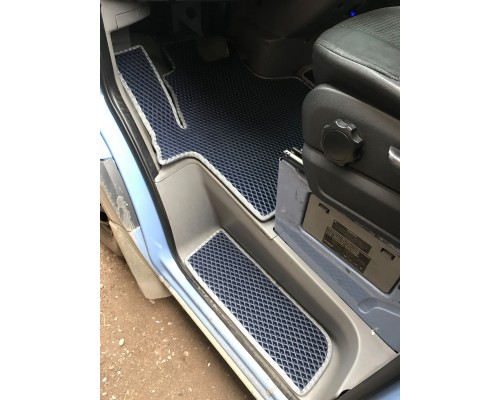 Поліуретанові килимки на пороги (3 шт, EVA, чорні) для Mercedes Sprinter 2006-2018 - 71788-11