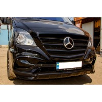 Накладка на передній бампер Exclusive Sport (2006-2013) для Mercedes Sprinter 2006-2018