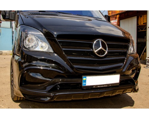Накладка на передній бампер Exclusive Sport (2006-2013) для Mercedes Sprinter 2006-2018 - 73289-11