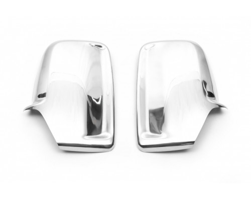 Накладки на дзеркала (2 шт) Omsa, Італійська нержавіюча сталь для Mercedes Sprinter 2006-2018 - 48659-11