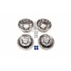 Колпаки из нержавейки Эксклюзив V1 (2 катковые, 4 шт) для Mercedes Sprinter W907/W910 2018- гг