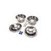 Колпаки из нержавейки Эксклюзив V1 (2 катковые, 4 шт) для Mercedes Sprinter W907/W910 2018- гг