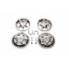 Колпаки из нержавейки Эксклюзив V2 (2 катковые, 4 шт) для Mercedes Sprinter W907/W910 2018- гг