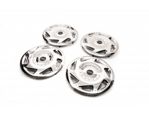 Колпаки из нержавейки ОЭМ (1-каточный, 4 шт) для Mercedes Sprinter W907/W910 2018- гг