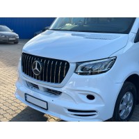 Передняя решетка GT Chrome Premium Без рамки для Mercedes Sprinter W907/W910 2018- гг