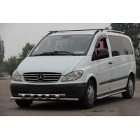 Губа нижня Shark ST015 (нерж) для Mercedes Viano 2004-2015